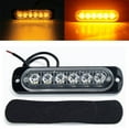 thumbnail image 2 of DC 12V 18W Yellow 6LED Car Truck Urgent Always Bright Light Lamp, 2 of 7