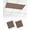 Brown, variant on White Fluorescent Light Covers for Ceiling Lights 4x2 feet, 1 Pack Magnetic Light Filters for Classroom, Modern Simple White Backdrop Fluorescent Light Shade Panel for Office School Drop Home