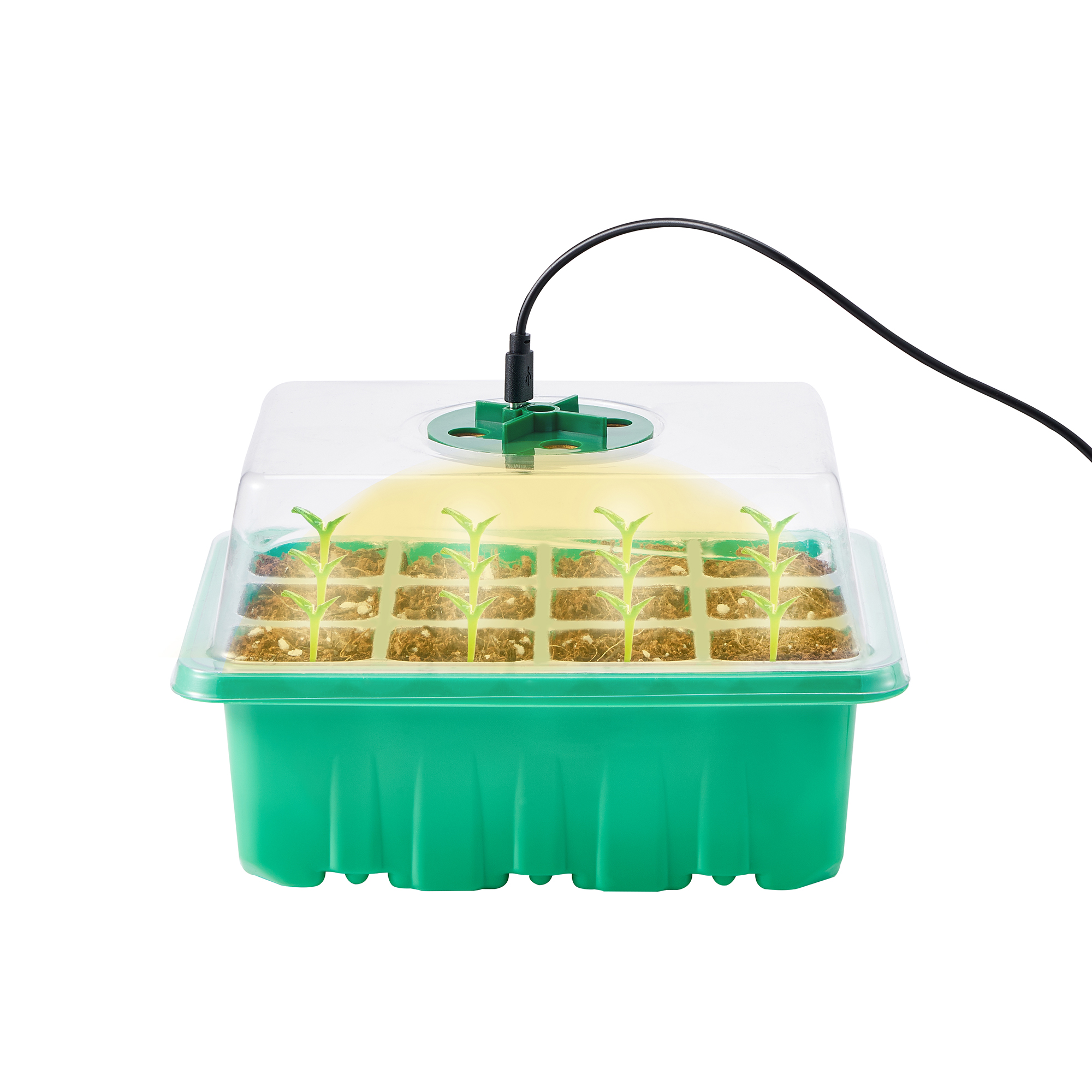 TFFR 5 Packs Seed Starter Tray with Light, Seed Starter Kit with Grow