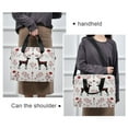 thumbnail image 6 of 16" Laptop Briefcase for Work Travel Laptop Shoulder Bag Carrying Handbag Laptop Case Reindeer Pattern, 6 of 8