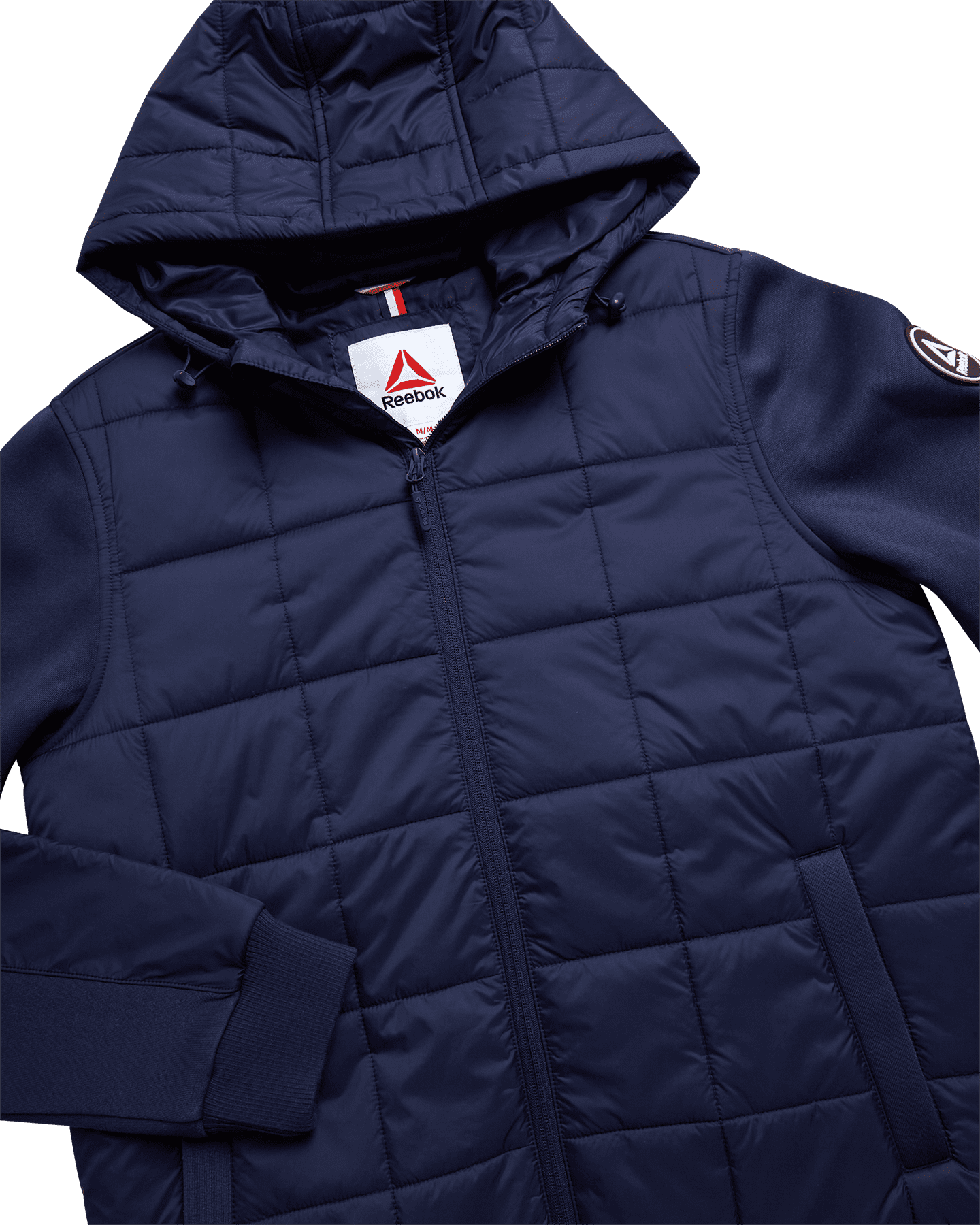 Reebok Men's and Big Men's Quilted Mixed Media Jacket, Sizes S-3XL
