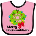 thumbnail image 3 of Inktastic Merry Chrismukkah Boys or Girls Baby Bib, 3 of 4
