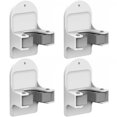thumbnail image 1 of MCOMCE Plastic Broom Holder Wall Mount, White, 4 Count, 1 of 4