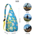 thumbnail image 2 of Space Geek Sling Backpack - Galactic Nebula Print Crossbody Bag, RFID Blocking Secure Pockets for Travel, 2 of 4