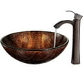 thumbnail image 3 of VIGO Glass Circular Vessel Bathroom Sink with Faucet, 3 of 3