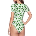 thumbnail image 4 of Daiia St Patrick'S Day4 Women'S Crew Neck Short Sleeve Slim Fit T Shirts Tops Basic Bodysuit Leotard Clothing-Large, 4 of 9