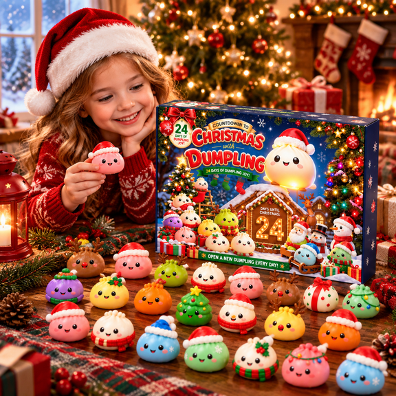 Christmas Squishy Advent Calendar 2026, 24 Days Christmas Squishies Countdown Set for Adults, Christmas Holiday Gifts