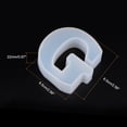 thumbnail image 2 of Uxcell 3D Alphabet Mold for Resin 2.56 Inch Silicone G Capital Alphabet Epoxy Casting Mold for DIY Craft, 2 of 5
