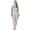 Grey, variant on Satin Buttoned Robe Nightshirt Boyfriend Style Sleep Shirt
