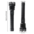 thumbnail image 4 of Soidarity Linterna recargable ajustable al aire libre linterna IP65 pesca ciclismo luz aleación de aluminio iluminación lámpara banco de energía Ropa Deportiva, Zapatos Soidarity OD029297-01, 4 of 6