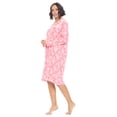thumbnail image 2 of Casual Nights Women's Printed Long Sleeve Nightgown - Pink, 2 of 3