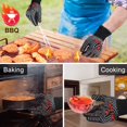 thumbnail image 2 of Guantes para BBQ QUWIN resistentes al calor hasta 1472 °F, silicona antideslizante, 2 of 6