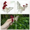 thumbnail image 4 of Accesorios para el cabello elegantes y bonitos: Clip para el cabello en forma de flor y mariposa con borlas, 2 piezas, 4.33", 4 of 7