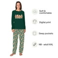 thumbnail image 2 of Matching Family Christmas Pajamas With Dog, Gingerbread House Pajama Set With Extended Sizes, 2 of 7