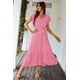 thumbnail image 2 of Vestido PRETTYGARDEN Floral Boho Cruzado con Cinturón Rosa Talle S, 2 of 7