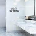 thumbnail image 2 of miduoudo-Wash Your Hands Wall Decal Viny Removable Art Stickers Bathroom Decoration, 2 of 4