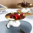thumbnail image 3 of SMihono Ceramic Rabbit Tray In The Living Room, Light Luxury Cake, Snacks, Jewelry, Keys, Cosmetics, Storage Tray Home Decoration on Clearance, 3 of 9