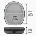 thumbnail image 4 of Geekria Shield Case Compatible with Boses QuietComfort Ultra, QuietComfort, QC45, QC35, QC25, QC15, QCSE Case, Replacement Protective Hard Shell Travel Carrying Bag with Cable Storage (Grey), 4 of 6
