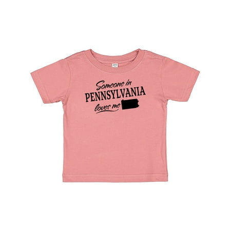 

Inktastic Someone in Pennsylvania Loves Me Gift Baby Boy or Baby Girl T-Shirt