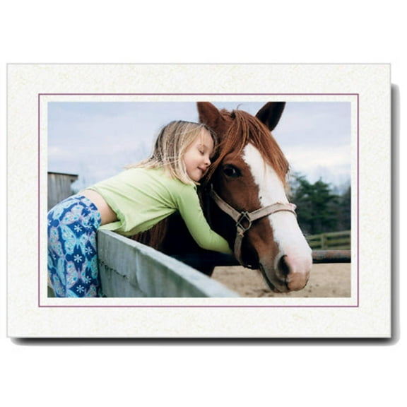 Photo Insert Card, Cardstock with Single Border, Set of 10 for 4x6 Photos