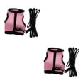 thumbnail image 1 of Billuyoard Hamster Rabbit Guinea Pig Rat Ferret eash  Harness Mesh  Breathable Rosa L 2piezas, 1 of 6