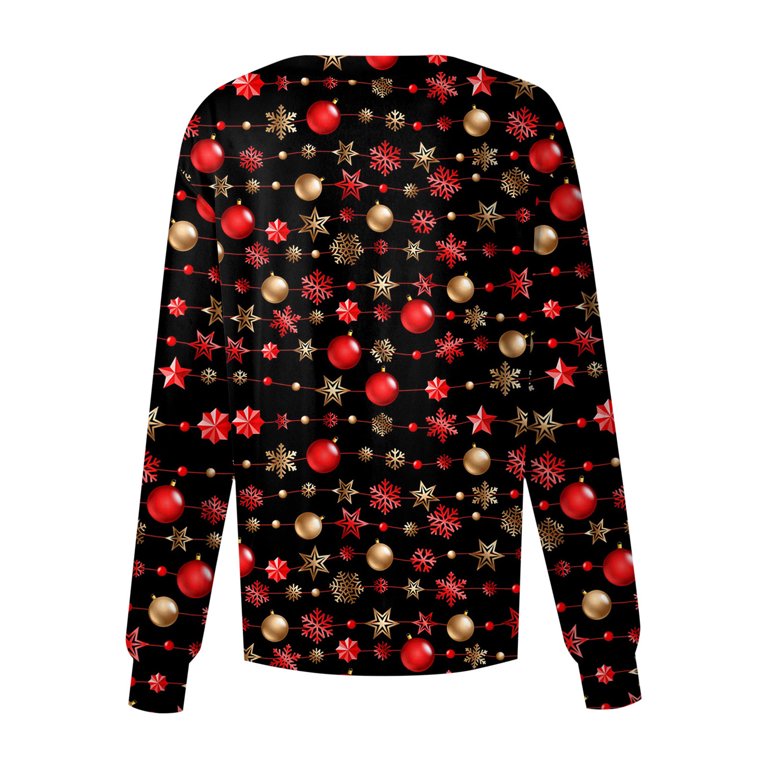 Christmas print sale scrub jackets