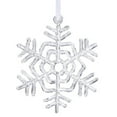 thumbnail image 1 of Vickerman 12" Clear Acrylic Snowflake Christmas Ornament, 1 of 1