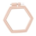 thumbnail image 1 of jifeng Plastic Embroidery Hoop Frame 105x95mm for Needlework Art Craft Quilting Skin Skin Pink, 1 of 9