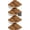 Rustic Brown-4pack, variant on NGD Corner Shelf Wall Mount, Floating Corner Shelves, Set of 4 Corner Wall Shelf Organizer,Rustic Wood Wall Storage Display Shelves forLiving Room Bedroom Bathroom Kitchen