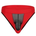 thumbnail image 3 of Calzones Para Hombre, Ropa Interior Nueva Para Hombre, Algodón, Separación De Huevos, Malla De Seda De Hielo, Bolsa Transparente, Tanga, Pantalones T, 3 of 3