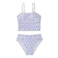 thumbnail image 6 of Girls Swim Cover Up Kids Swimsuit Floral Printed Two Piece Swimwear Tankini Set for Beach Pool, 6 of 9