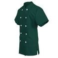 thumbnail image 2 of Women's Chef Coat Short Sleeve Chef Shirt Cook Coat Barista Baker Uniform Restaurant Clothes Barista Shirt, 2 of 3