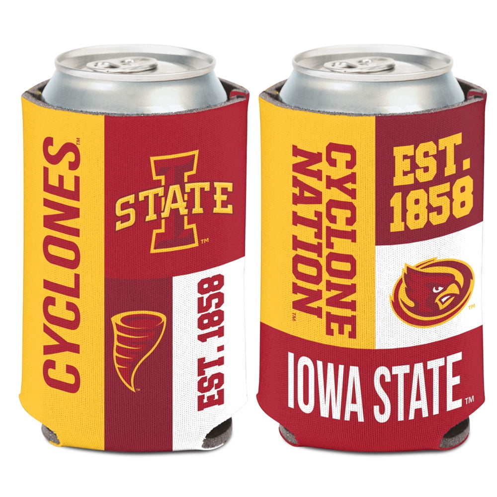 NCAA Iowa State Color Block 12oz Can Cooler, Collapsible - Walmart.com