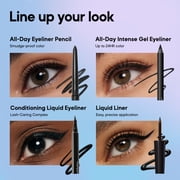 Almay All-Day Intense Gel Eyeliner Bold Longwear Eye Makeup, Hypoallergenic, 110 Rich Black, 0.045 oz