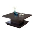 thumbnail image 5 of Bowery Hill Table Basse de Rangement Piédestal Carré en Cappuccino, 5 of 5