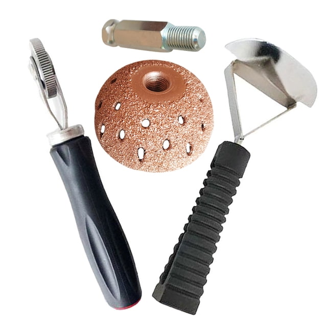 SOPOTUTU 1Set Car Tire Repair Tool Kit Heavy Duty with Metal and Plastic Hand Roller for Easy Tire Patch