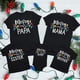 thumbnail image 1 of Ropa a juego para la familia con Feliz Navidad, trajes de fiesta, tops, mono de bebé, camiseta con look para papá, mamá, hija e hijo, camiseta festiva, 1 of 5