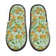 thumbnail image 1 of Fotbe Tangerine Pantuflas Peludas para Mujer con Estampado, Zapatillas de Peluche, Zapatos de Invierno para Casa, Uso Interior y Exterior-Medium, 1 of 8