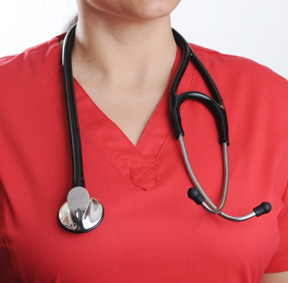 ADC Adscope 600 Platinum Series Cardiology Stethoscope with Tunable AFD Technology, Burgundy