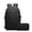 Black, variant on Varietyathletics 19" Laptop Backpack and Organizer Case Set USB Headset Port Anti-Theft Waterproof Travel Work School College