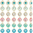 thumbnail image 5 of 6 Pcs Mixed Color Resin Evil Eye Pendants with Iron Cable Chains Turkish Eye Necklace Lucky Jewelry for Jewelry Making, 5 of 9