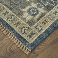 thumbnail image 3 of Feizy Fillmore Traditional Floral & Botanical, Blue/Gray, 4' x 6' Accent Rug Easy Care Stain Resistant Pet & Kid Friendly Classic Bordered Floor Rug for Living room Bedroom, 3 of 8