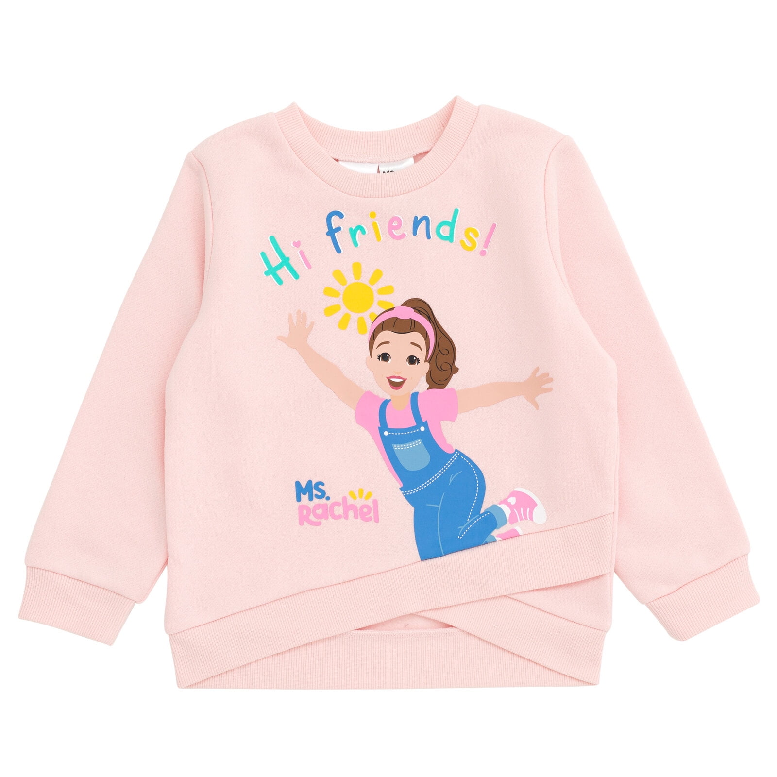 Ms. Rachel Fleece Crossover Sweatshirt and Jogger Pants Outfit Set Infant to Toddler