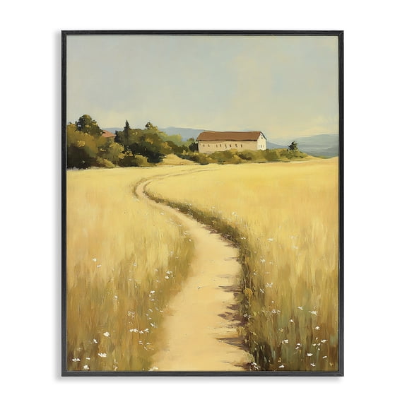 Stupell Industries Traditional Scenic Country Path Black Framed Giclee Art, 11 x 14, by Franklyn Gregory
