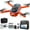Orange, variant on 1080P Camera Drone with Brushless Motor, 4.9'' Screen Remote, Under 250g No Registration, 360° Obstacle Avoidance, Altitude Hold, Gesture Control, Carrying Case for Kids Adults