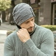 thumbnail image 4 of Factory Price!Winter Beanie Hats Scarf Set Warm Knit Hats Skull Cap Neck Warmer with Thick Fleece Lined Winter Hat & Scarf for Men Women, 4 of 6