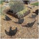 thumbnail image 5 of Juego de 5 gallinas zhang ming Decoración de jardín 25 cm x 20 cm, 5 of 5