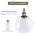 thumbnail image 4 of DELight Vintage 7.9" Glass Ball Ceiling Pendant Light Chandelier Edison Lamp Cafe Kitchen Dining Room Lighting, 4 of 8
