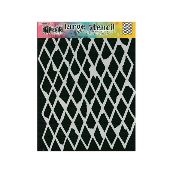 Ranger Dylusions Stencil Lg Diamond In the Rough