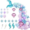 thumbnail image 1 of Adornos y decoración Kit de guirnalda de globos de sirena Arco de globo de cola de sirena para niña Decoraciones de fiesta de cumpleaños de sirena Globos de sirena Fiesta de baby shower, 1 of 5